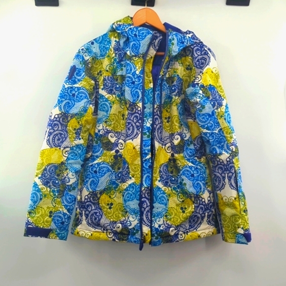 The North Face- Hannah Stouffer Snowboard Ski Jacket Cougar Print Summit - Picture 1 of 11